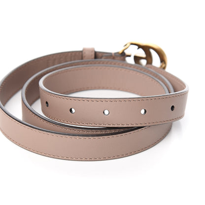 Gucci Calfskin Double G 20mm Belt 90 36 Porcelain Rose 5 of 6
