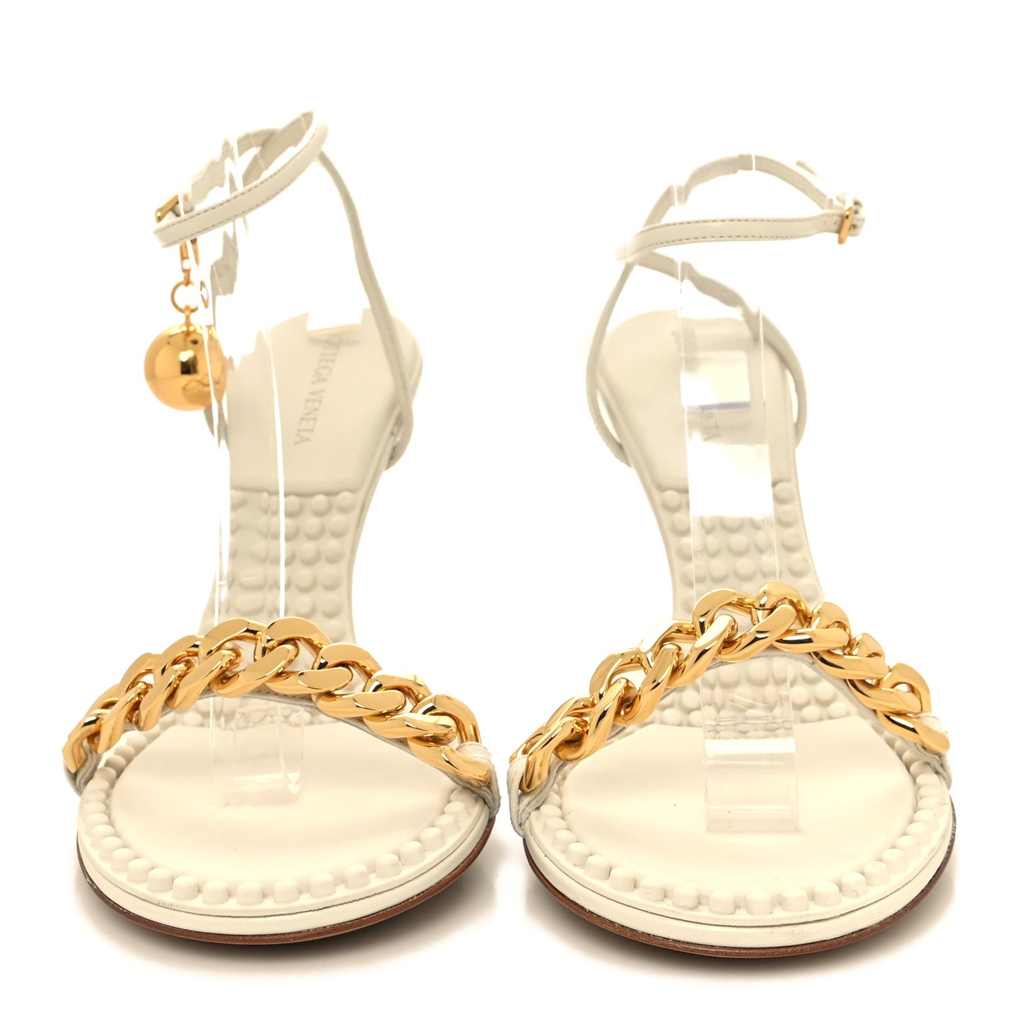 Lambskin Dot 90mm Sandals 40 String