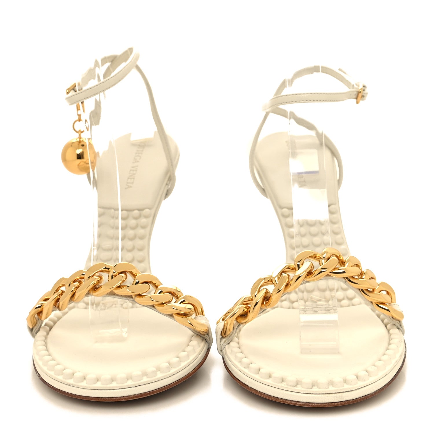 Bottega Veneta Lambskin Dot 90mm Sandals 40 String 2 of 7