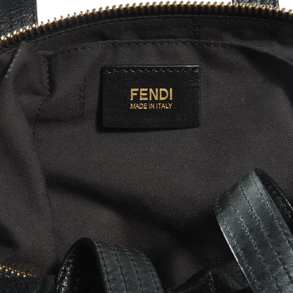 Fendi Goatskin Zip It Satchel Black 6 of 7