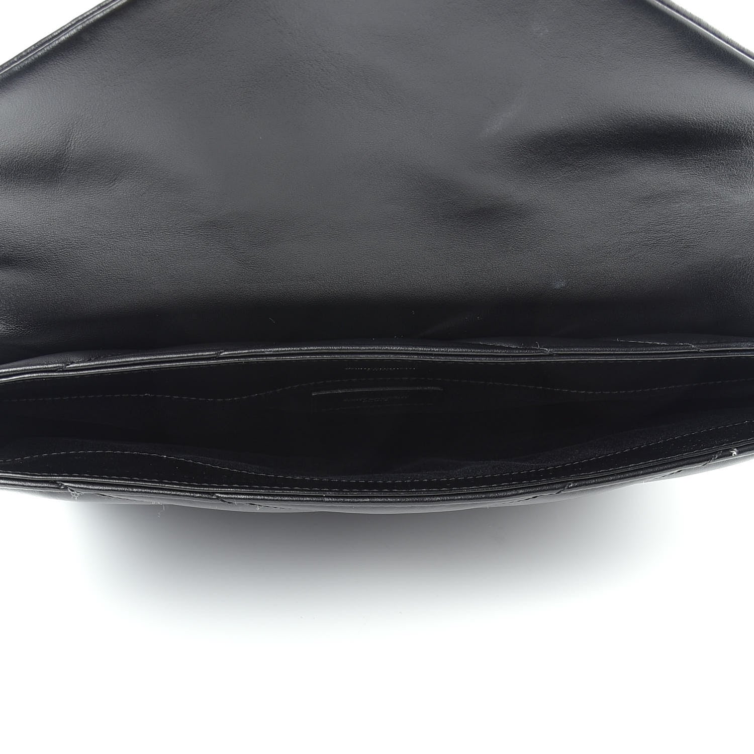Saint Laurent Calfskin Y Quilted Monogram Loulou Document Holder Black 5 of 7
