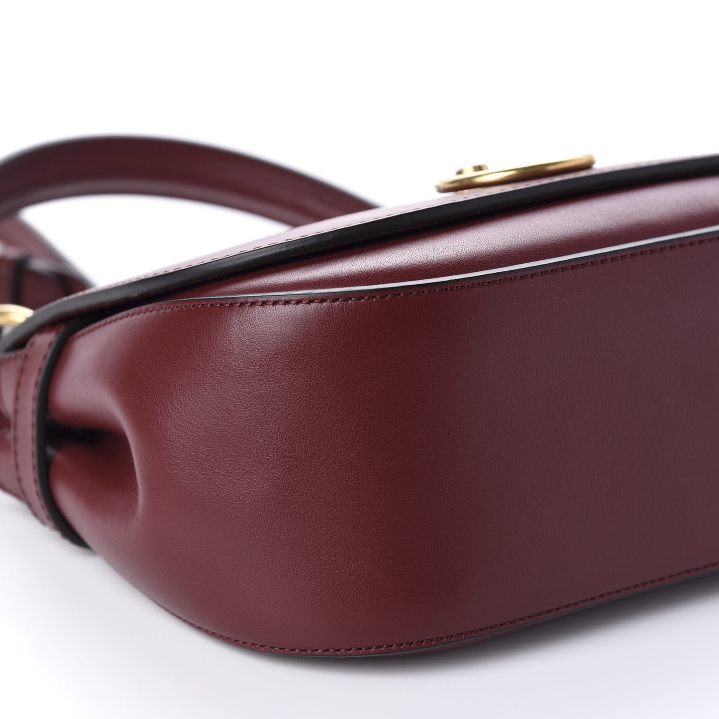Silky Calfskin Ayers Small Amberley Satchel Nordic Blue Crimson