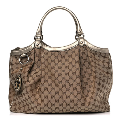 Gucci Monogram Large Sukey Tote Champagne 1 of 19