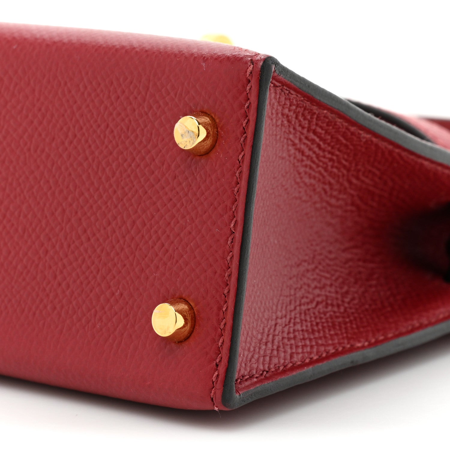 Hermes Epsom Mini Kelly Sellier 20 Rouge Grenat 7 of 13