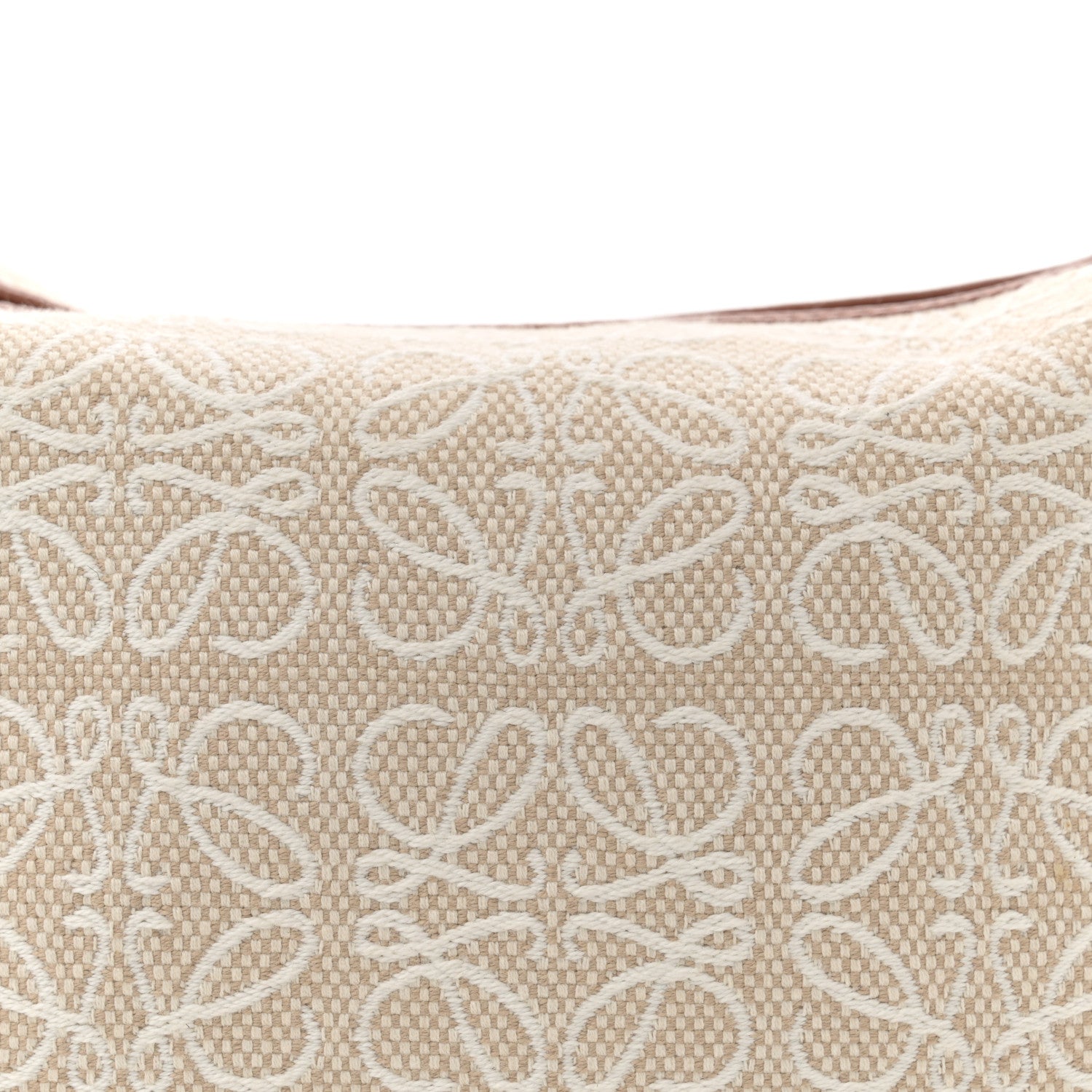 Loewe Jacquard Anagram Calfskin Small Cubi Bag  Ecru Tan 8 of 10