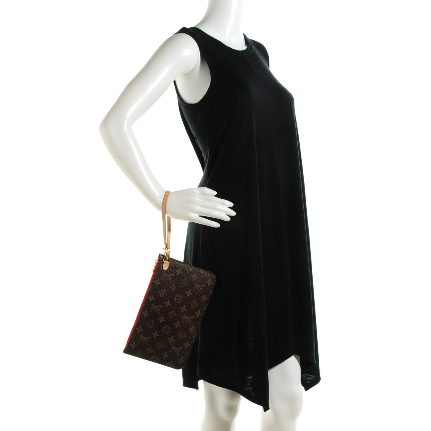 Louis Vuitton Monogram Neverfull MM GM Pochette Cherry 2 of 8