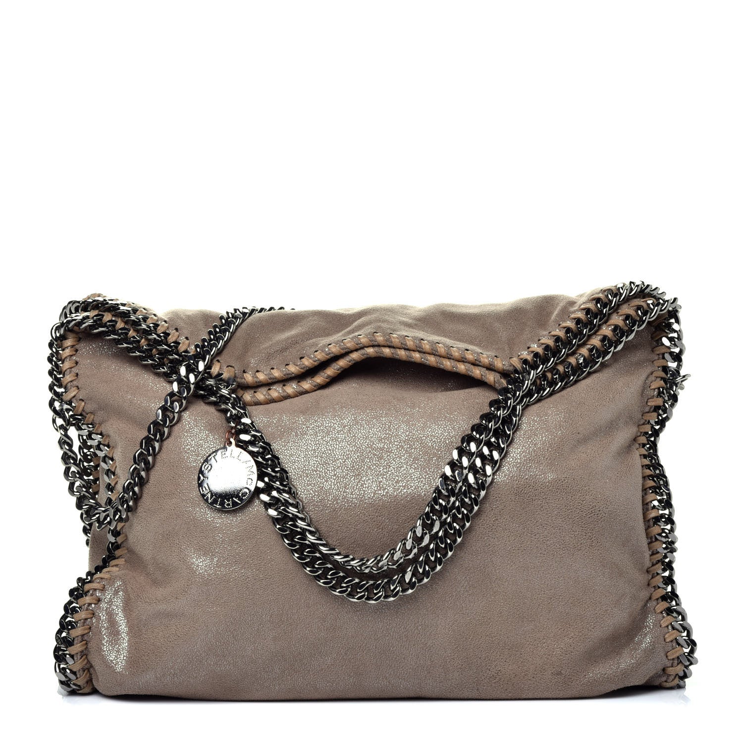 Stella McCartney Shaggy Deer Falabella Fold Over Tote Taupe 1 of 10