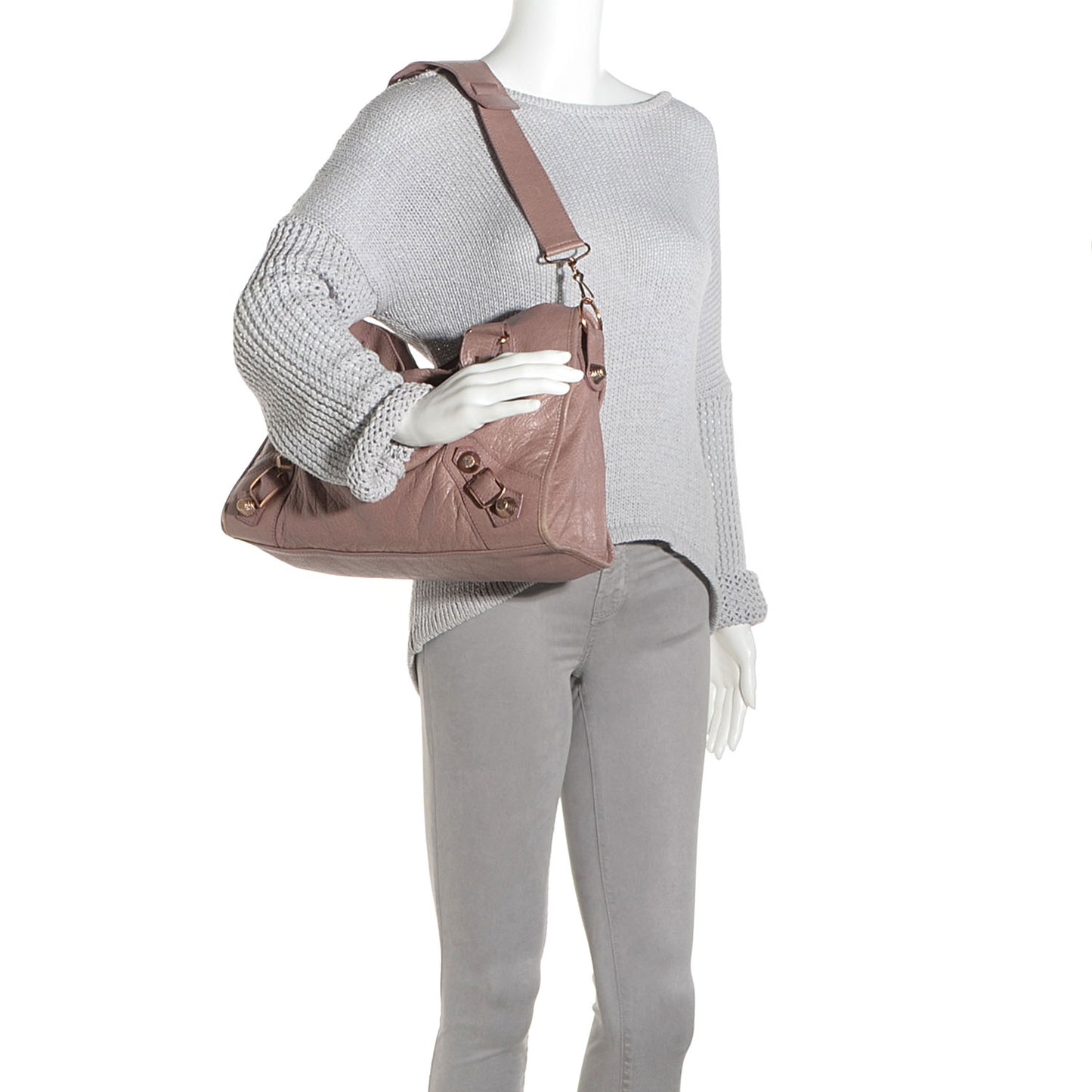 Agneau Giant 21 Rose Gold Hardware City Parme