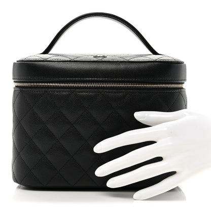 Chanel Caviar Quilted Large Vanity Pouch Black 2 of 7