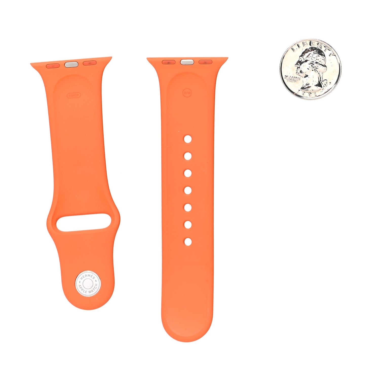 Silicone 40mm Apple Sports Watch Single Tour Band S/M Orange