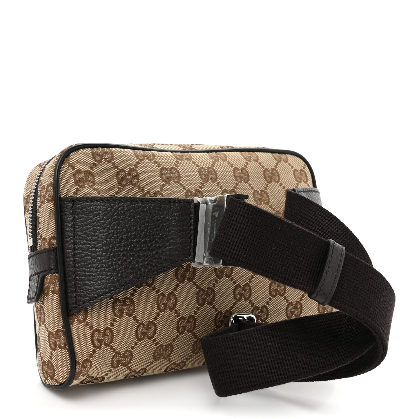 Monogram Dollar Calfskin Belt Bag Beige Ebony Testa di Moro Marrone Scuro