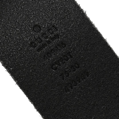 Gucci Faded Calfskin Double G 40mm Belt 75 30 Black 5 of 7