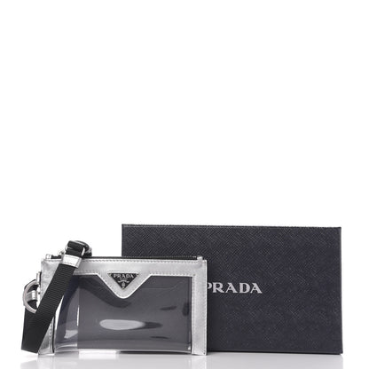 Prada Vernice Plexiglass Card Holder Argento 9 of 9