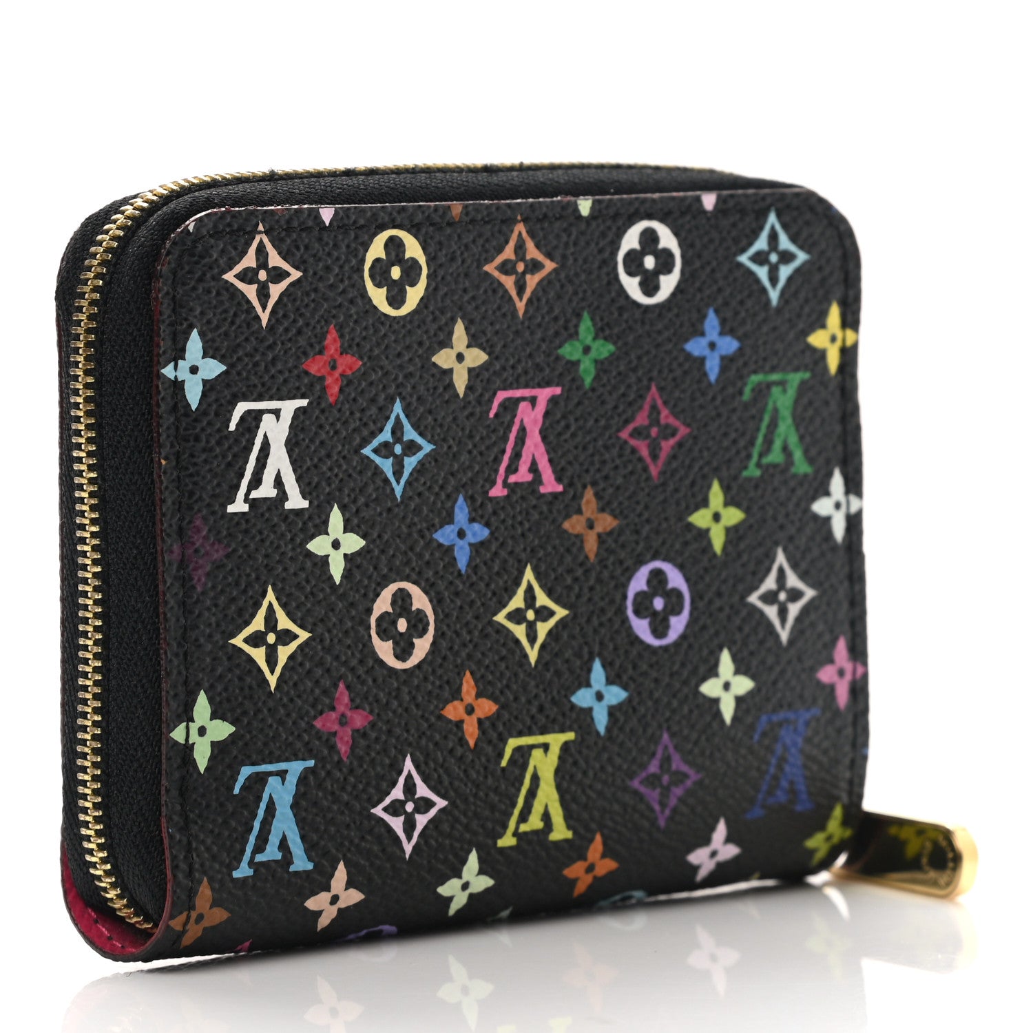 Louis Vuitton Monogram Multicolor Zippy Coin Purse Black Grenade 4 of 9