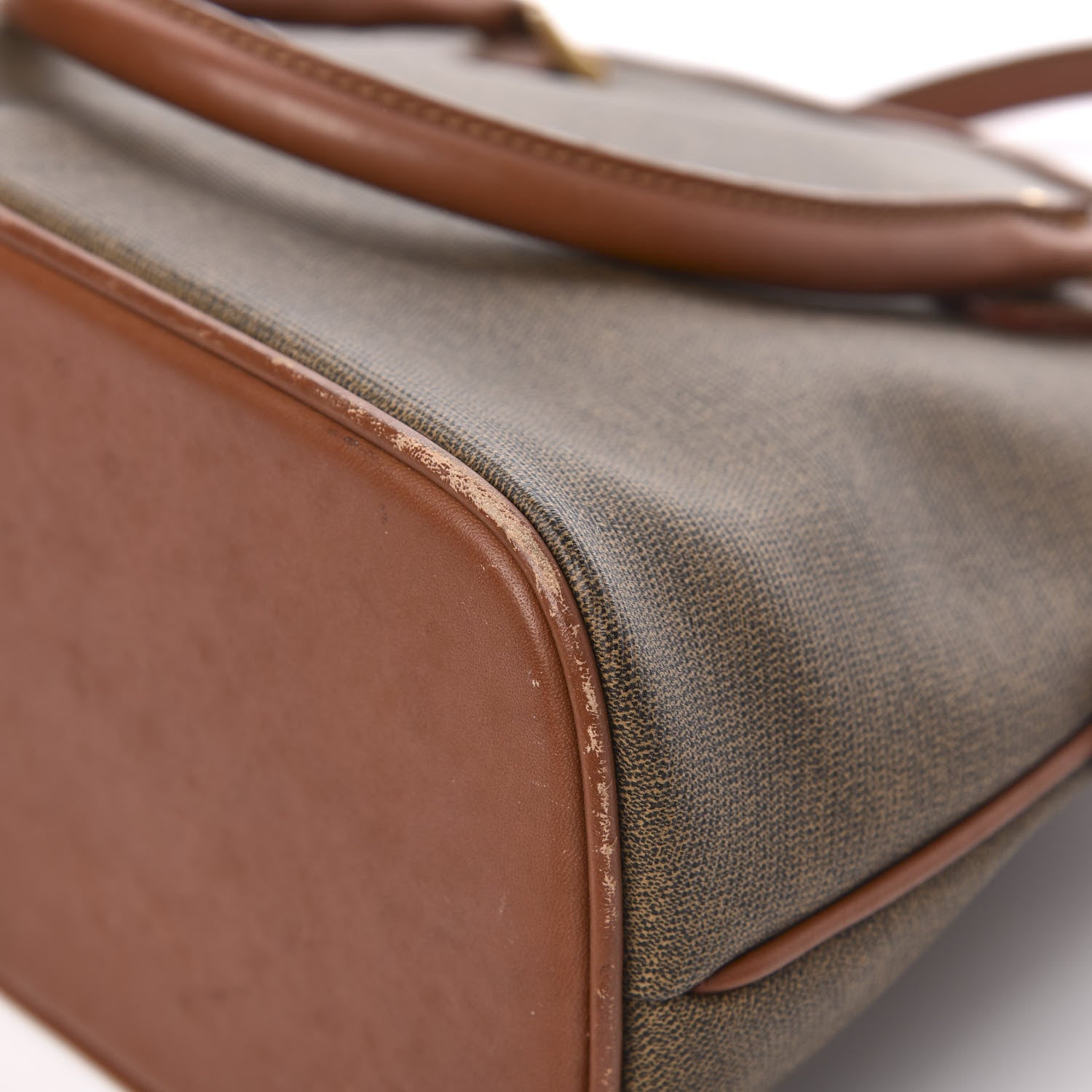 Fendi Nappa Canvas Top Handle Bag Brown 12 of 13