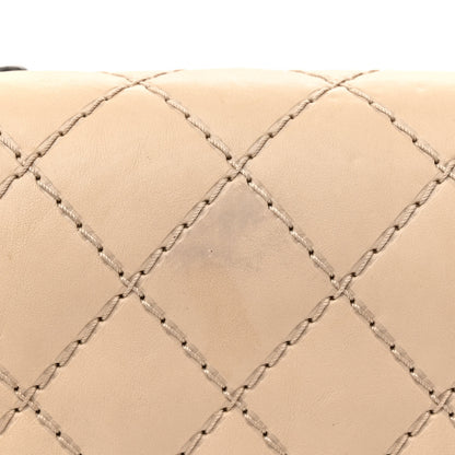 Chanel Calfskin Quilted Double Stitch New Medium Boy Flap Beige 12 of 14