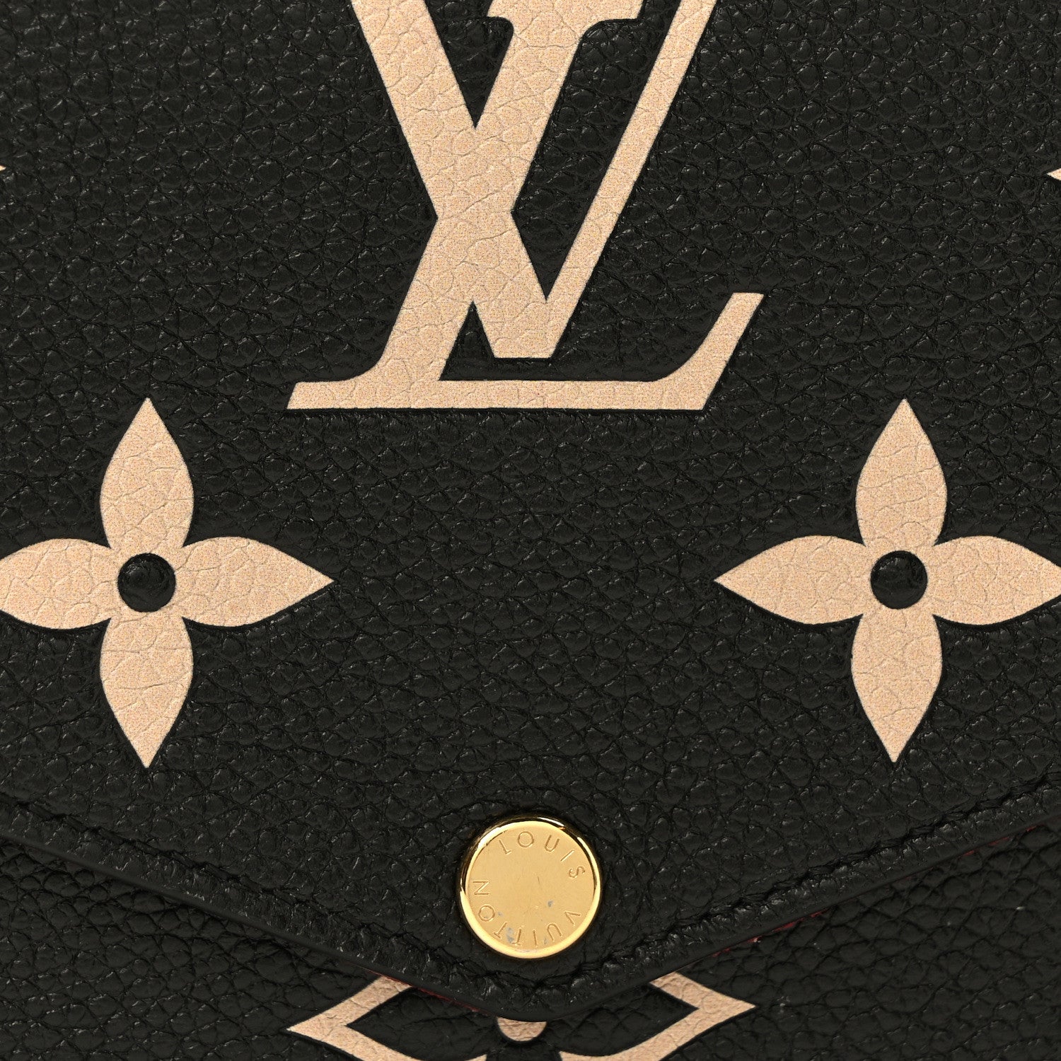 Louis Vuitton Empreinte Monogram Giant Felicie Pochette Black Beige 8 of 10