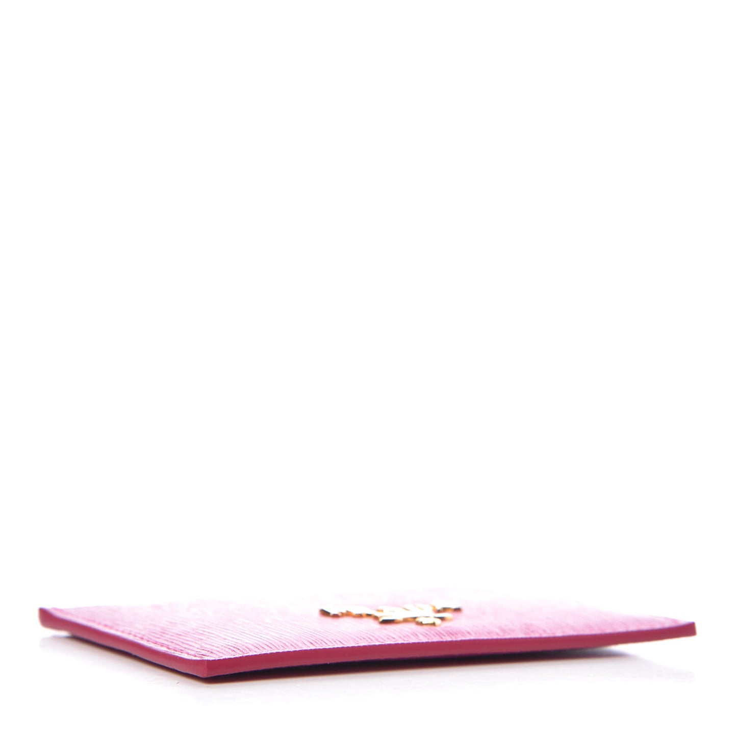 Vitello Move Metal Card Case Fuxia