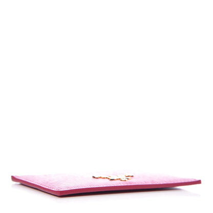 Prada Vitello Move Metal Card Case Fuxia 4 of 7