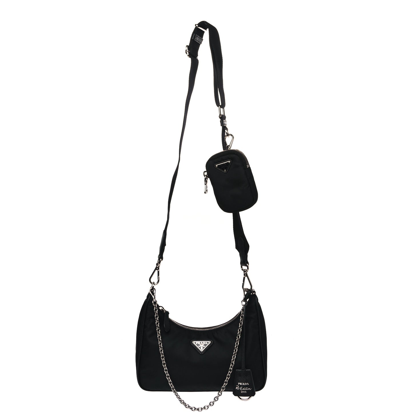Nylon Re-Edition 2005 Shoulder Bag Black