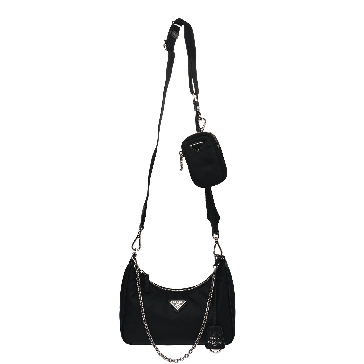 Prada Nylon Re-Edition 2005 Shoulder Bag Black 1 of 8