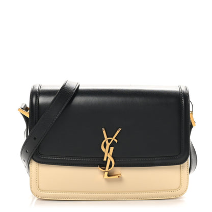 Saint Laurent Soft UltraCalfskin Monogram Medium Solferino Satchel Black Burro 1 of 11