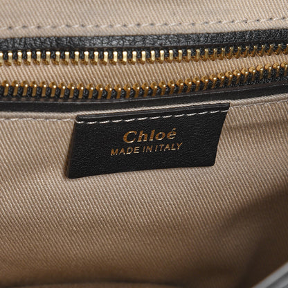 Chloe Suede Calfskin Medium Faye Backpack Black 6 of 7