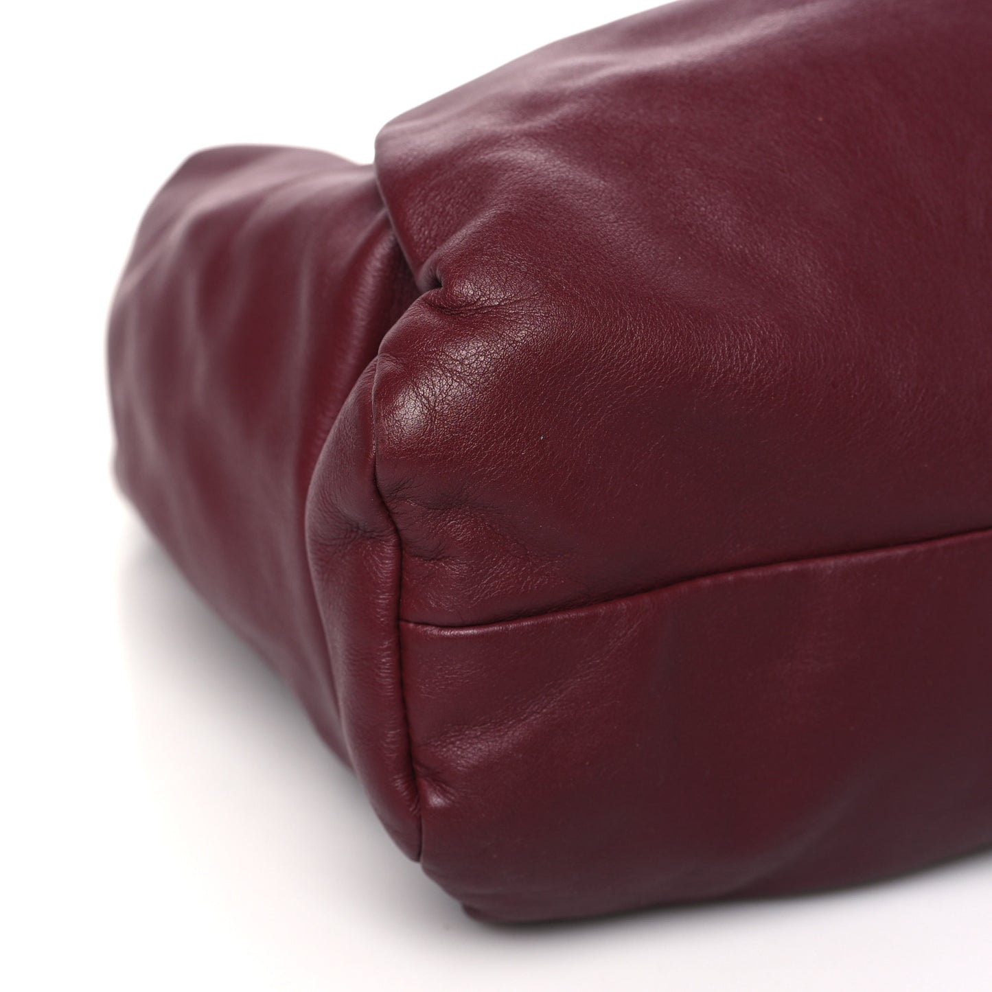 Smooth Butter Calfskin Small The Shoulder Pouch Dark Red