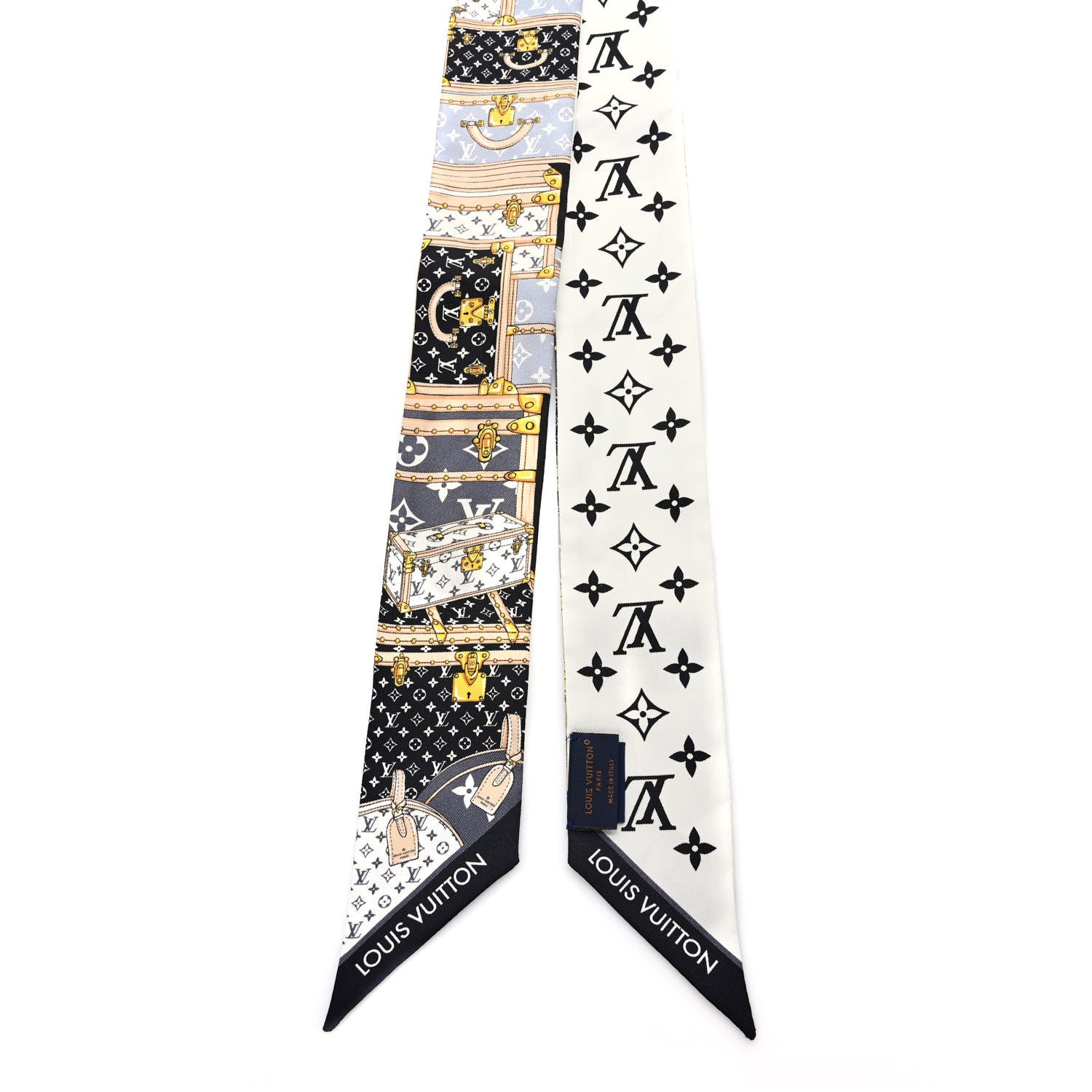 Louis Vuitton Silk Monogram Let's Go BB Bandeau Black 2 of 3