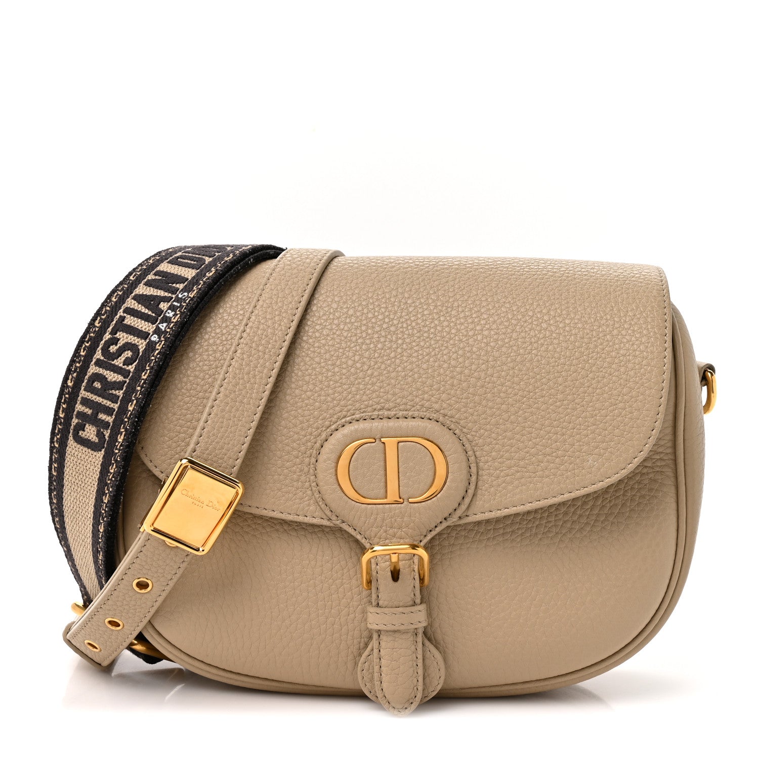 Christian Dior Grained Calfskin Large Bobby Flap Beige 1 of 8