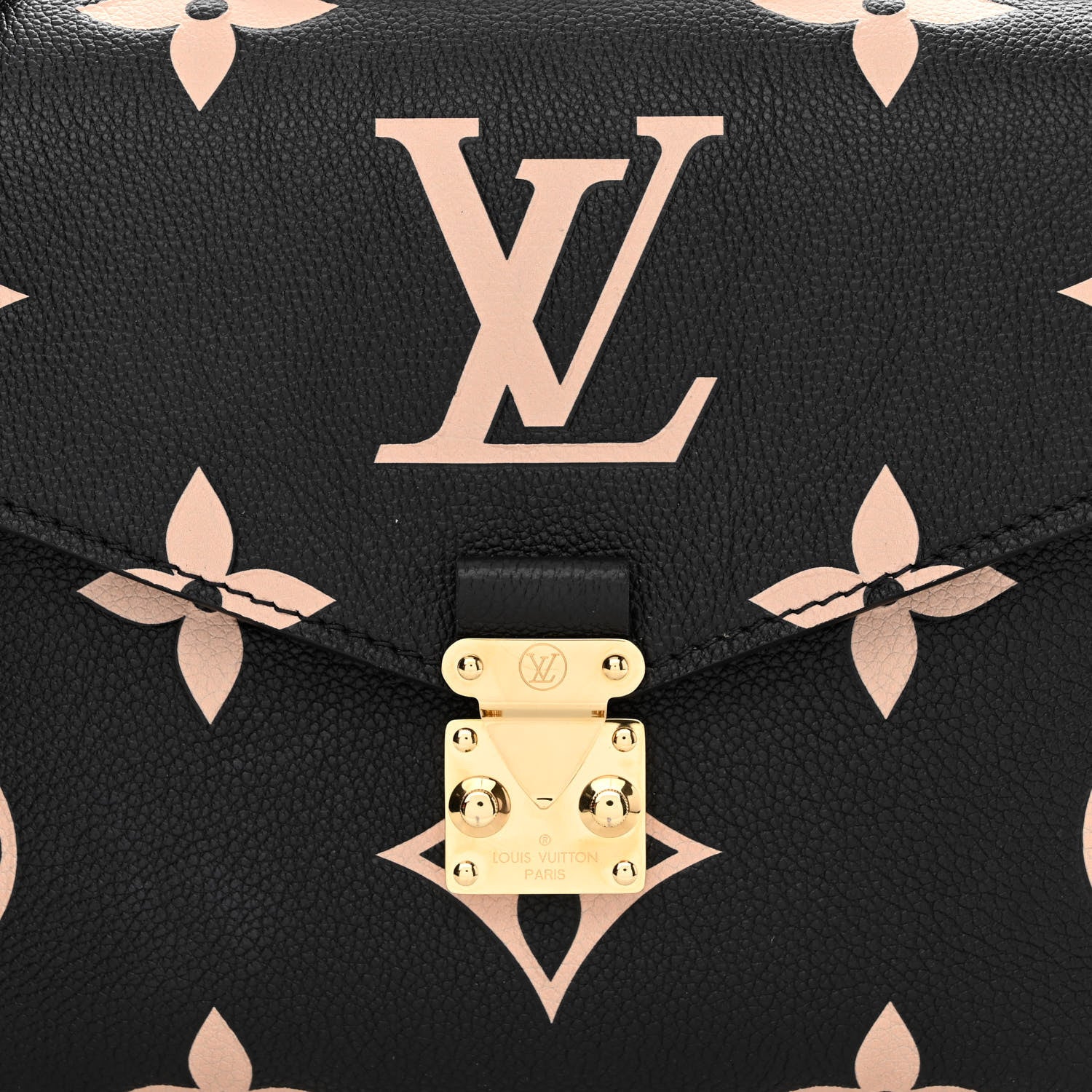Louis Vuitton Empreinte Monogram Giant Pochette Metis Black Beige 7 of 9