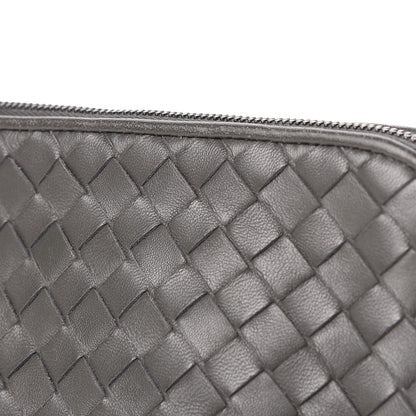 Bottega Veneta Nappa Intrecciato Cosmetic Pouch Grey 14 of 16