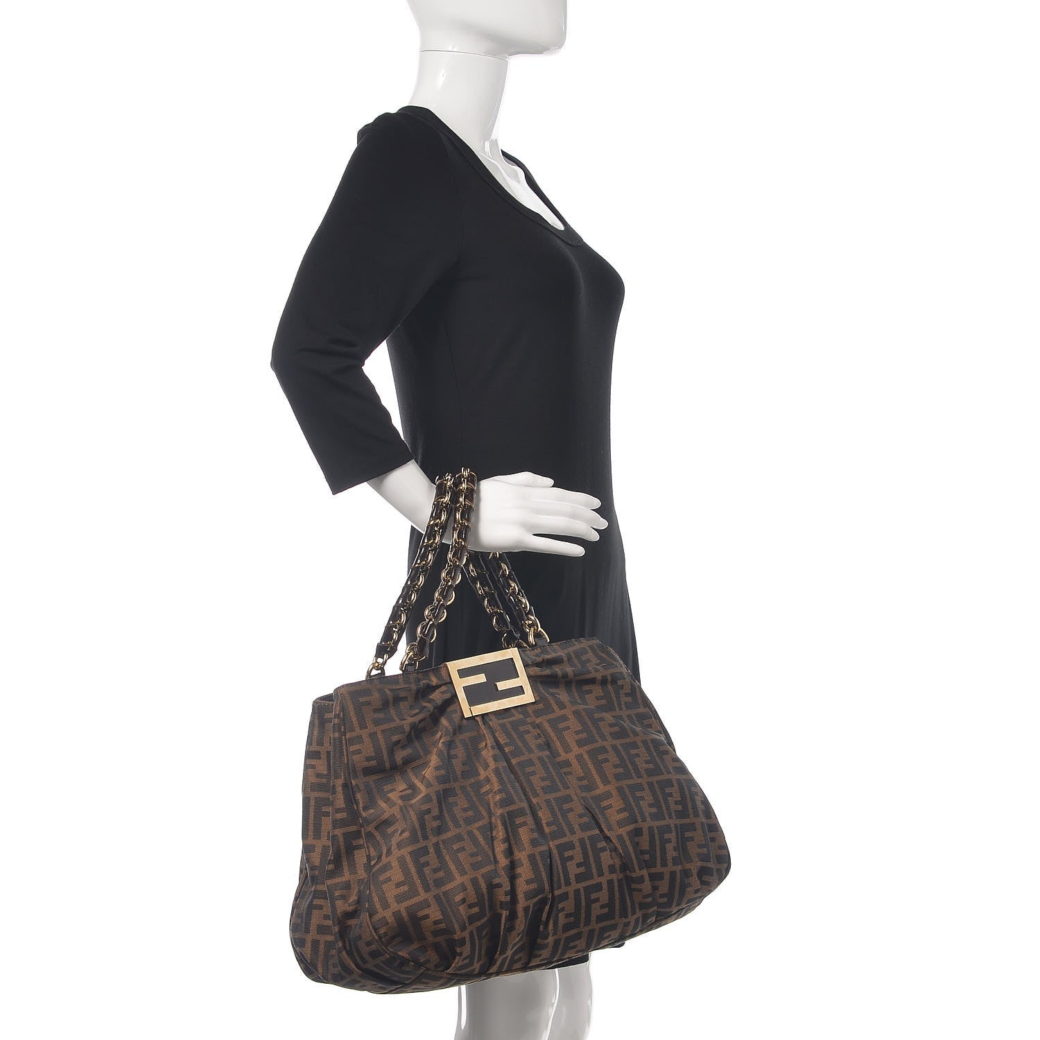 Fendi Zucca Mia Tote Tobacco 2 of 10