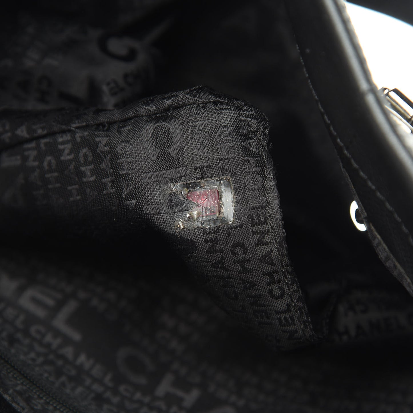Caviar Square Stitched Tote Black