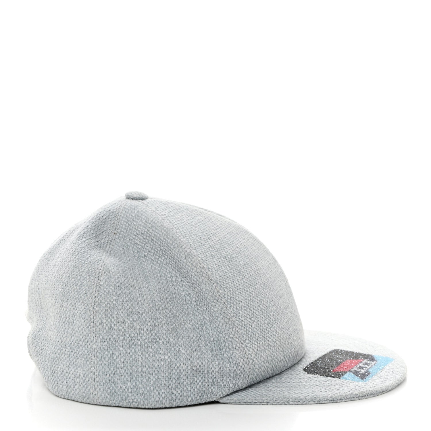 Chanel Tweed Sequin Airline CC Cap Hat Light Blue 5 of 8