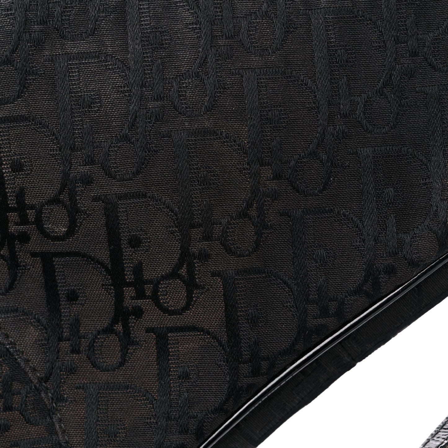 Oblique Monogram Mini Saddle Pochette Black