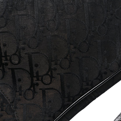 Christian Dior Oblique Monogram Mini Saddle Pochette Black 14 of 18