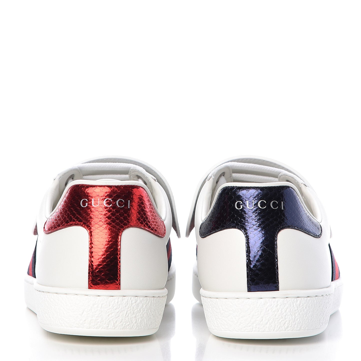 Calfskin Ayers Web Tiger Embroidered Mens Ace Sneakers 8.5 White
