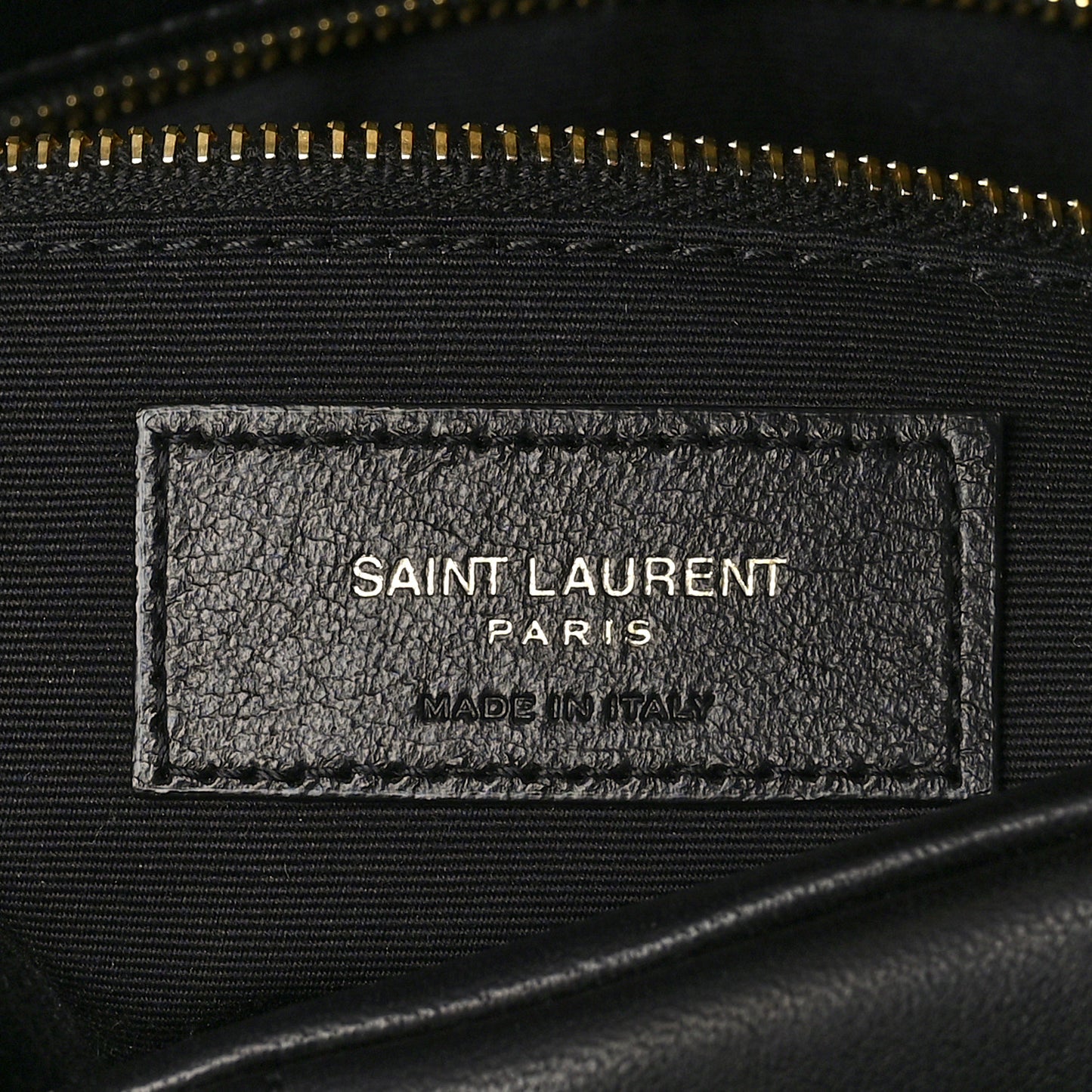 Lambskin Quilted Small Loulou Puffer Monogram Chain Satchel Black