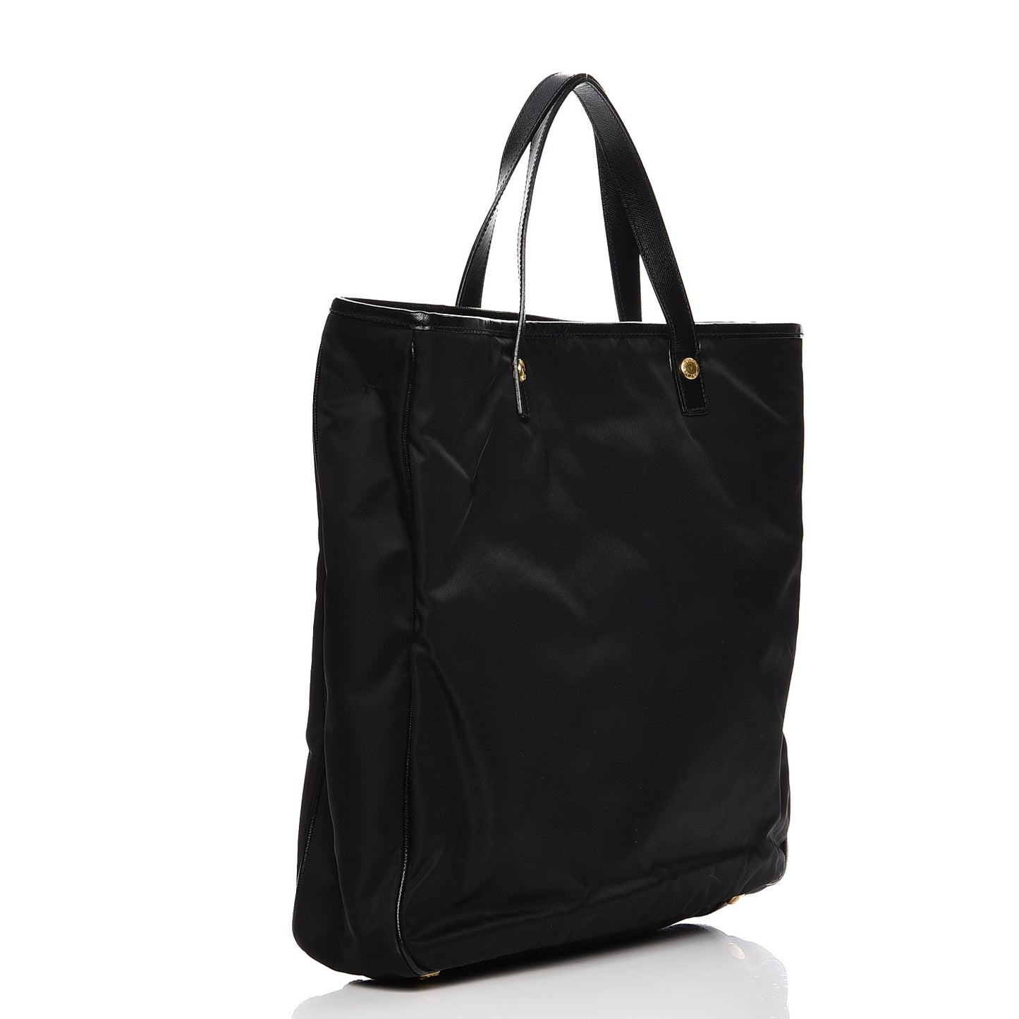 Tessuto Nylon Oro Tote Nero Black