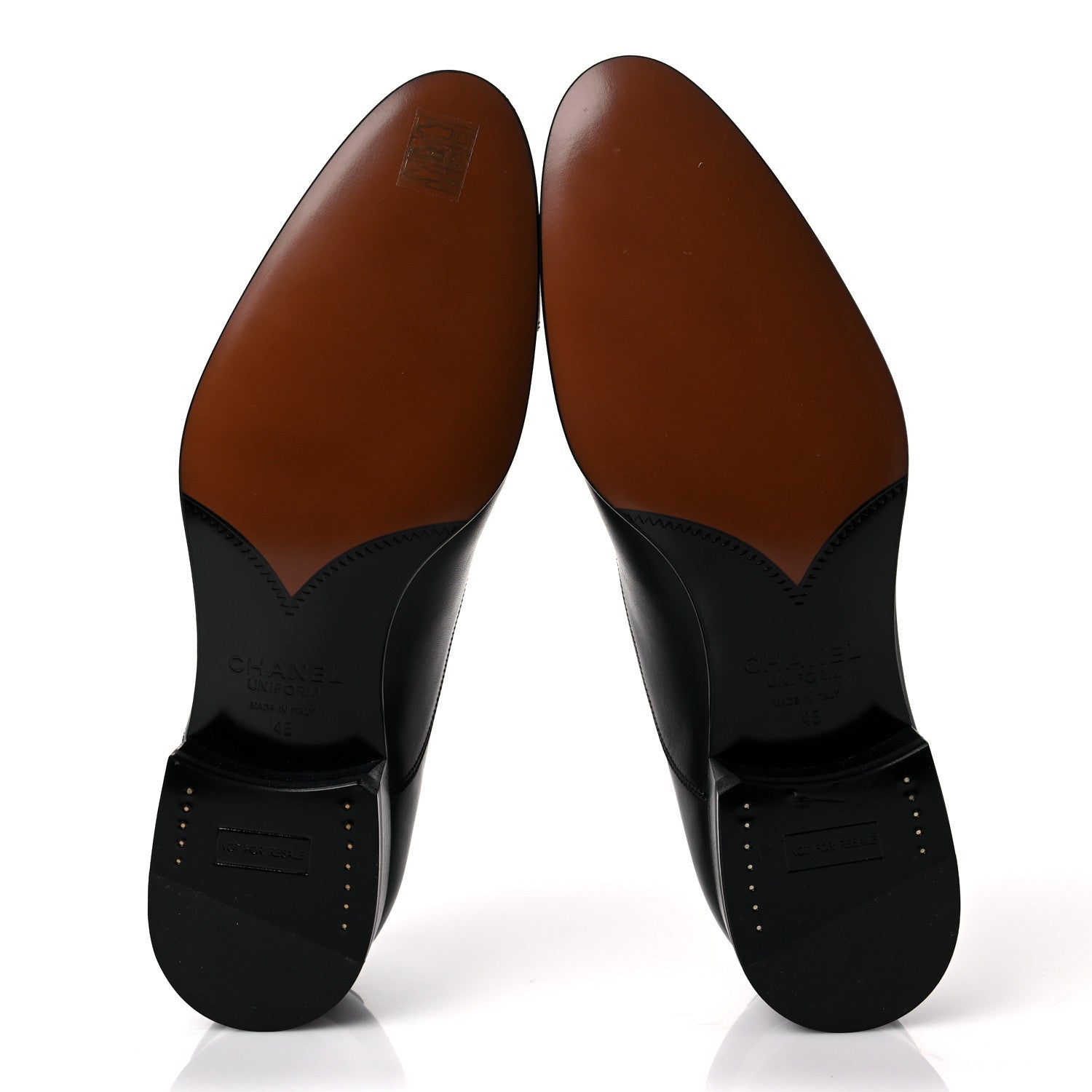 Chanel Smooth Calfskin Mens Loafers 45 Black 5 of 7