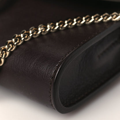 Chloe Suede Calfskin Mini Faye Shoulder Bag Carbon Brown 8 of 8