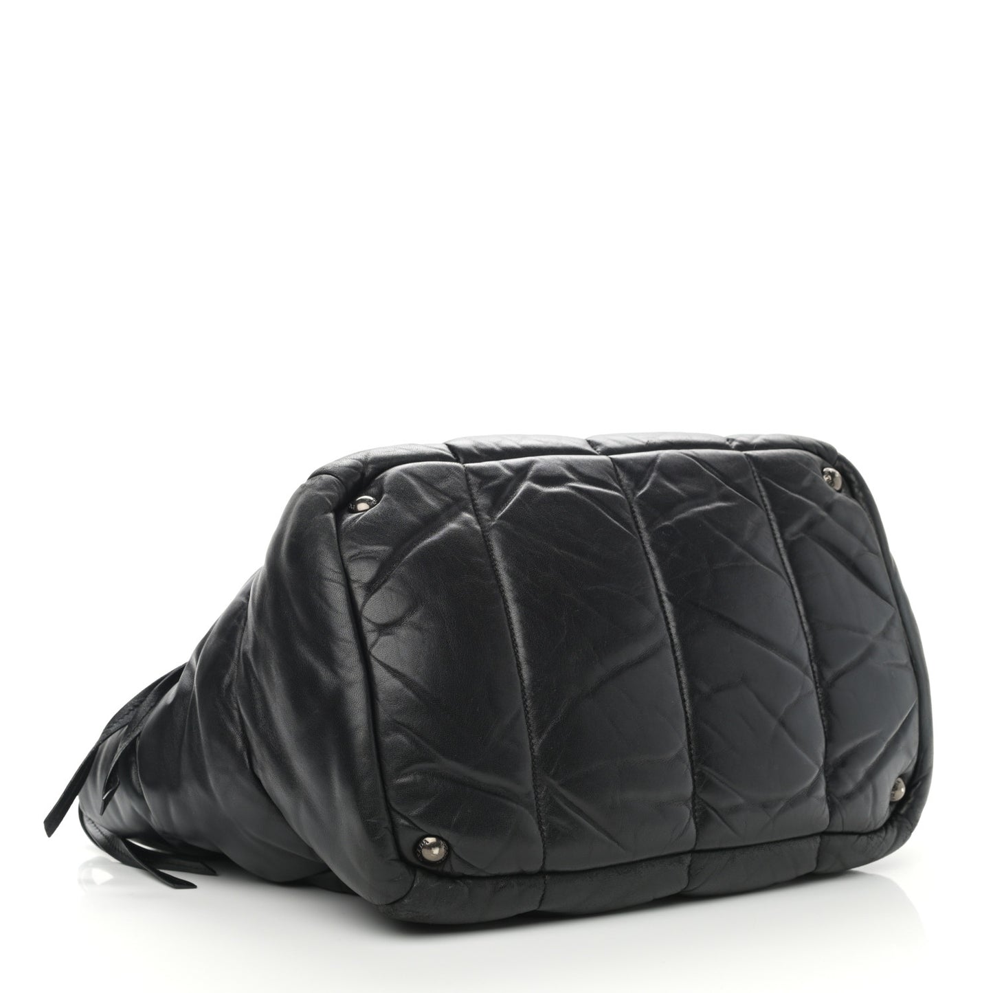 Nappa Bomber Tote Black