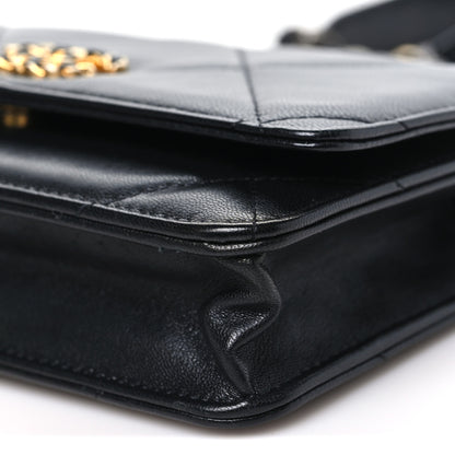 Chanel Lambskin Quilted Chanel 19 Wallet On Chain WOC Black 11 of 11