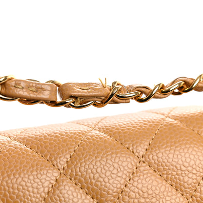 Chanel Caviar Quilted Small Double Flap Beige 13 of 13