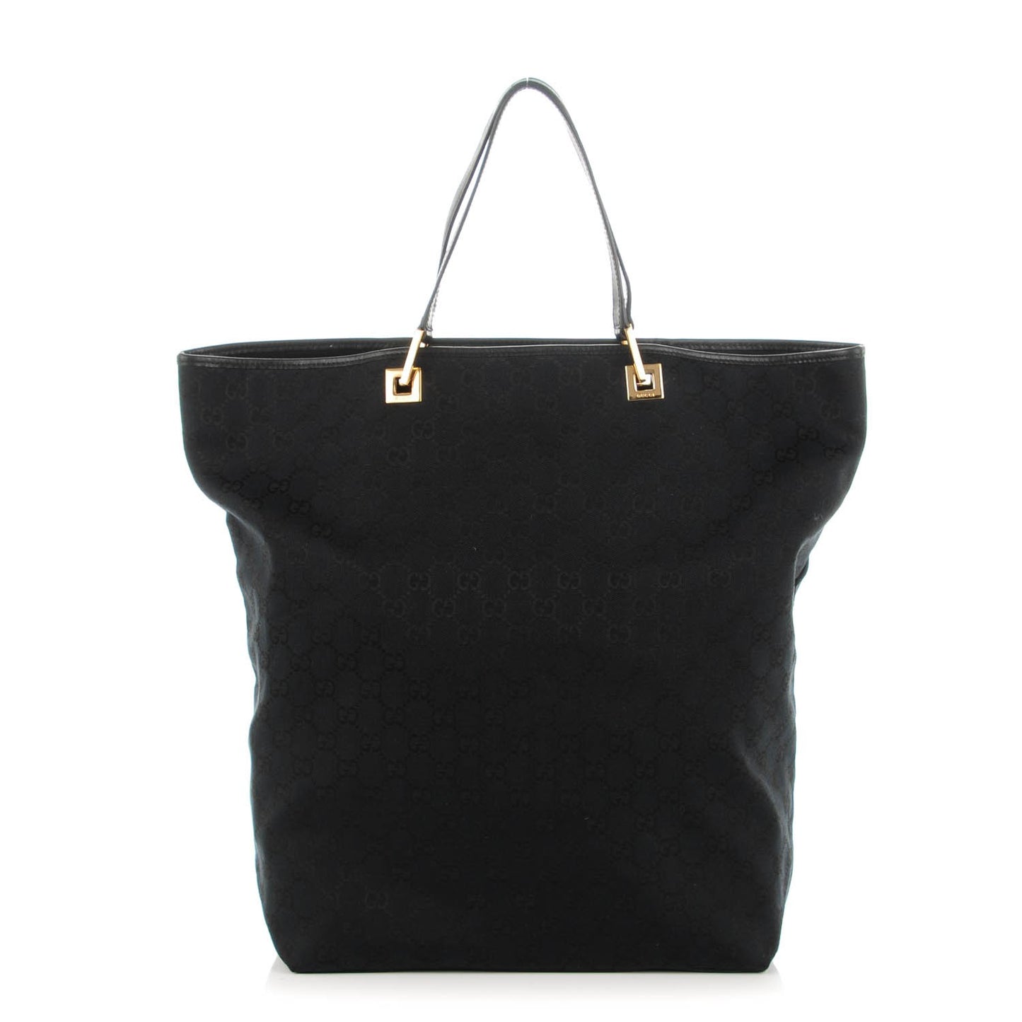 Monogram Large Bucket Tote Black