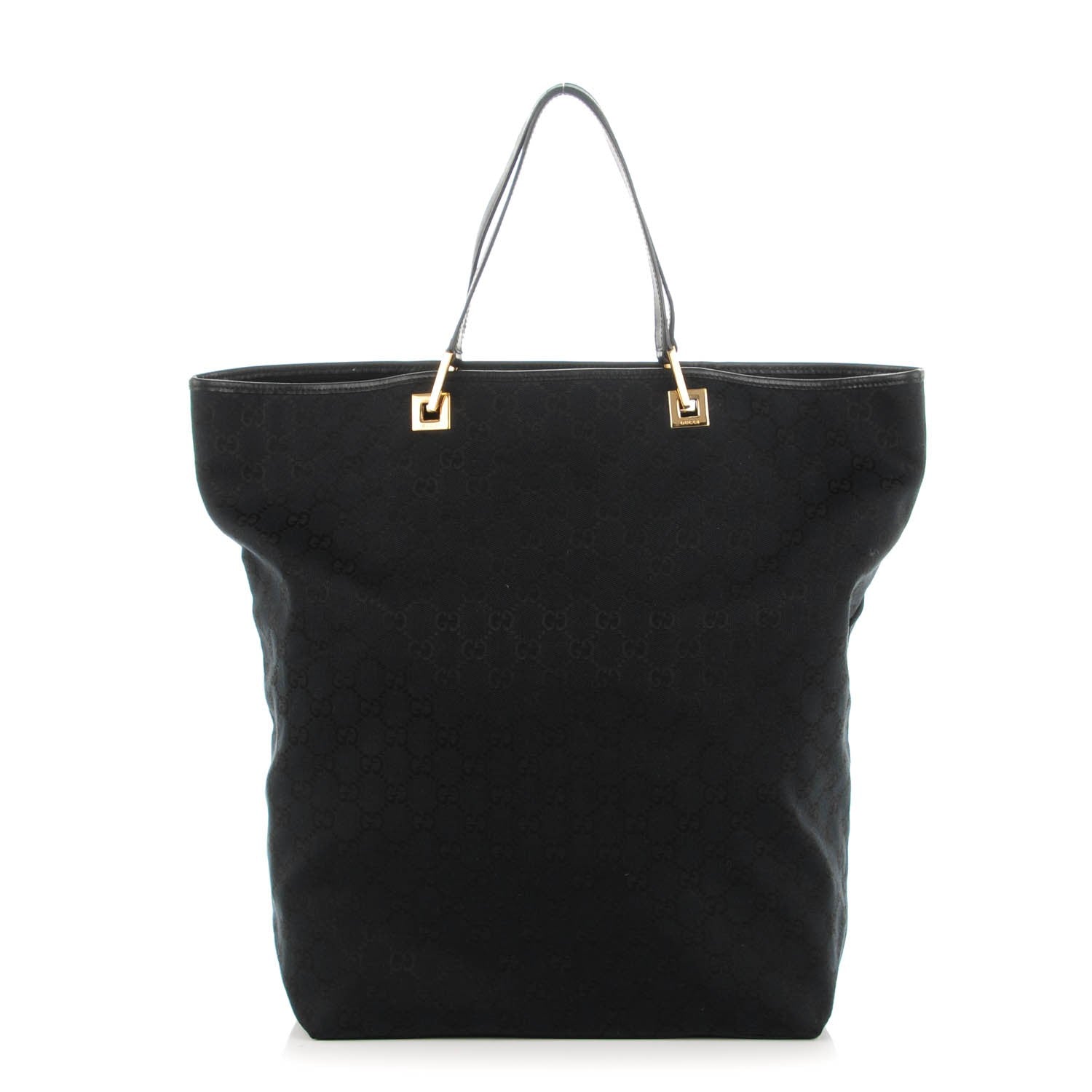 Gucci Monogram Large Bucket Tote Black 1 of 7