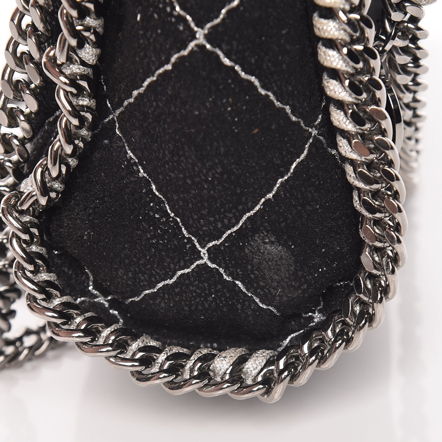 Shaggy Deer Quilted Mini Falabella Black