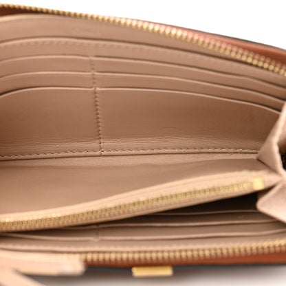 Chloe Grained Calfskin Marcie Long Zip Around Wallet Tan 5 of 11