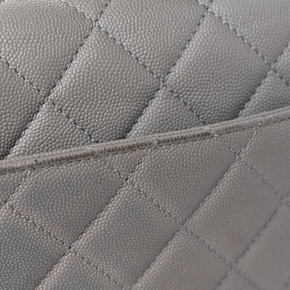 Chanel Caviar Quilted Large Business Affinity Flap Grey 17 of 23